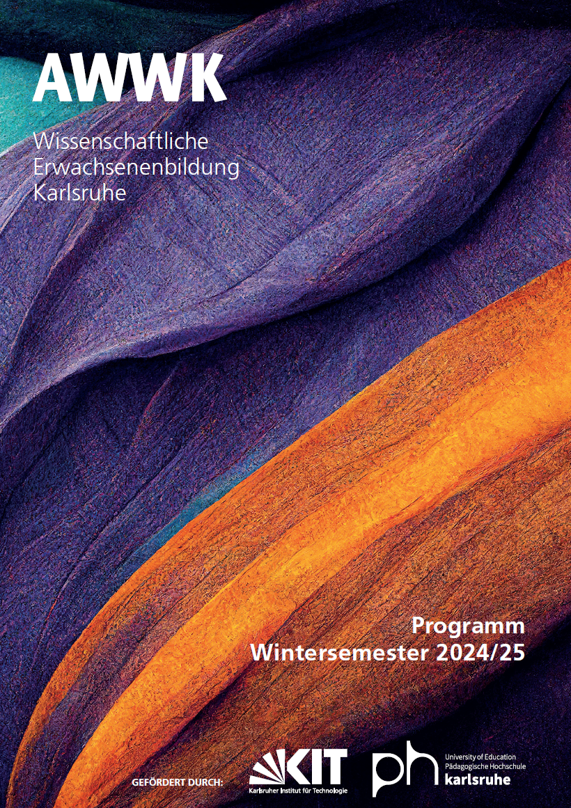 Cover des AWWK-Wintersemesterprogramms 2024-25 mit einem Background